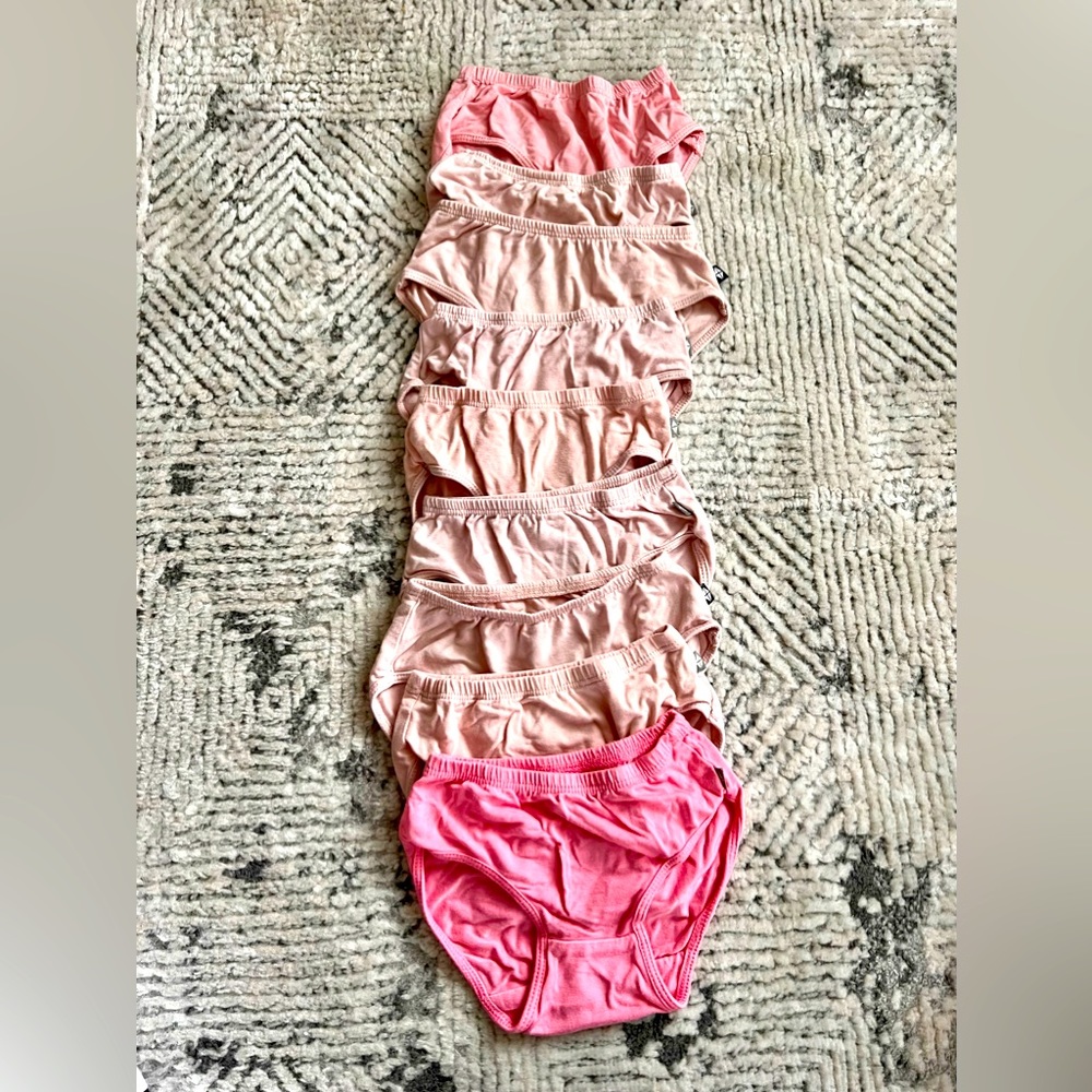 Kyte BABY Pink and Peach Underwear Set